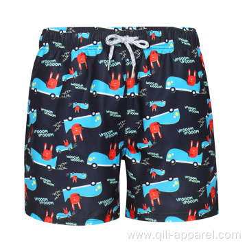 Low Drawstring Sublimation Swim Men Beach Shorts